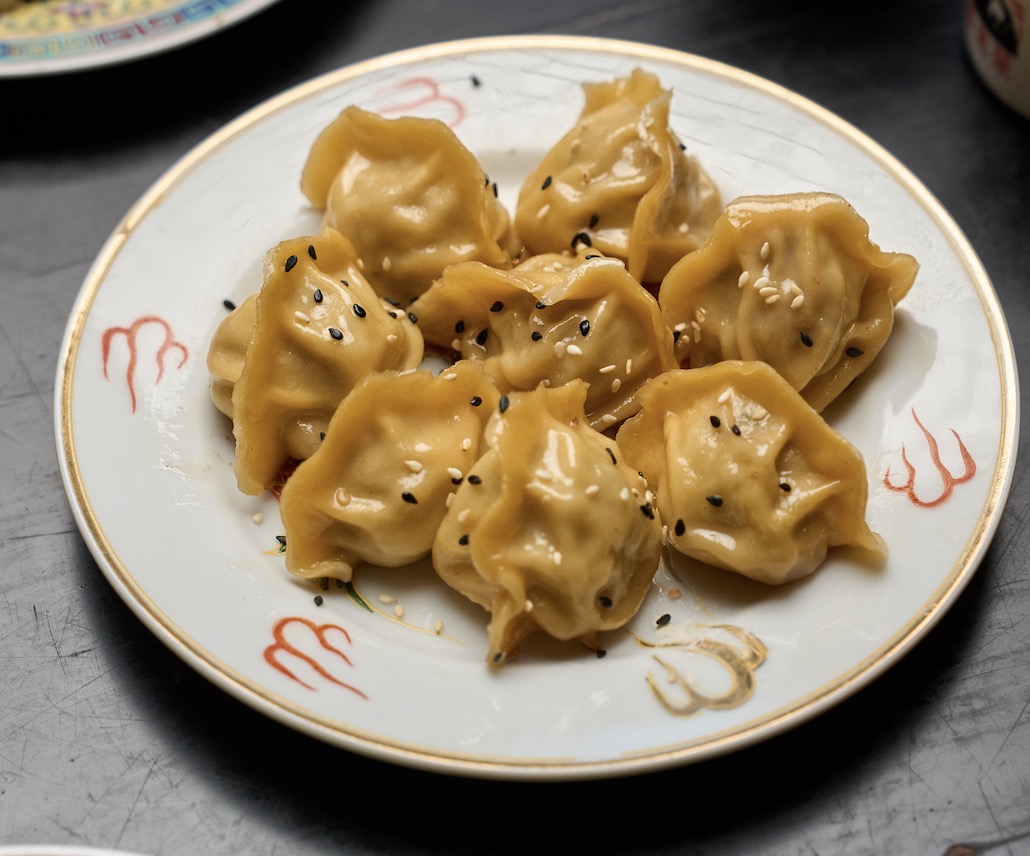 Pan-fried pork dumplings