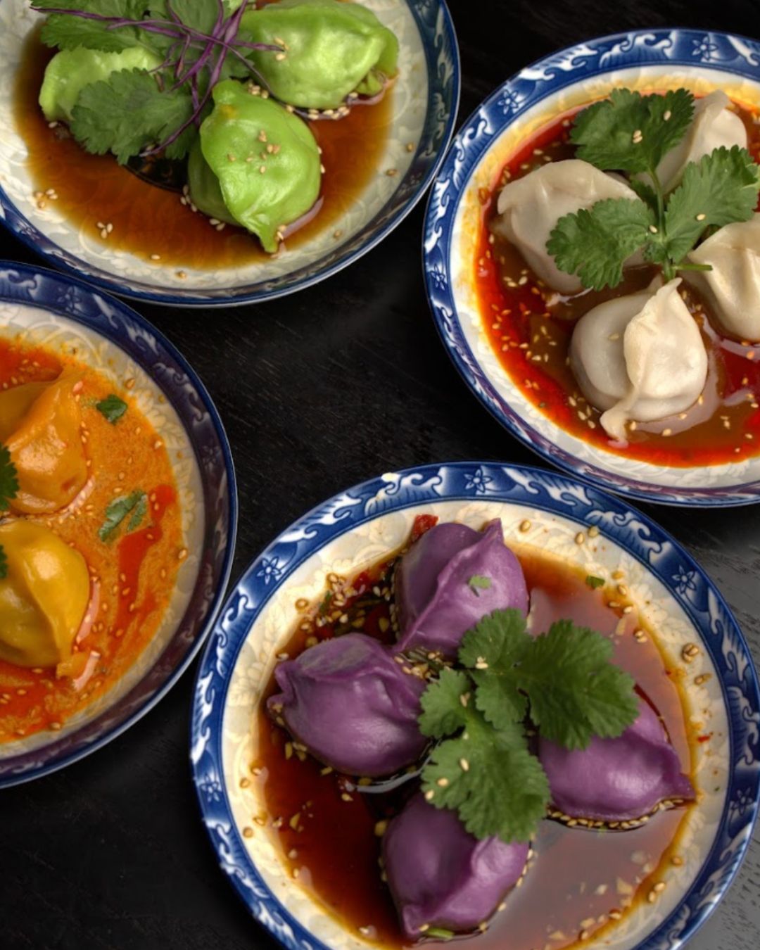 Dumplings, four ways
